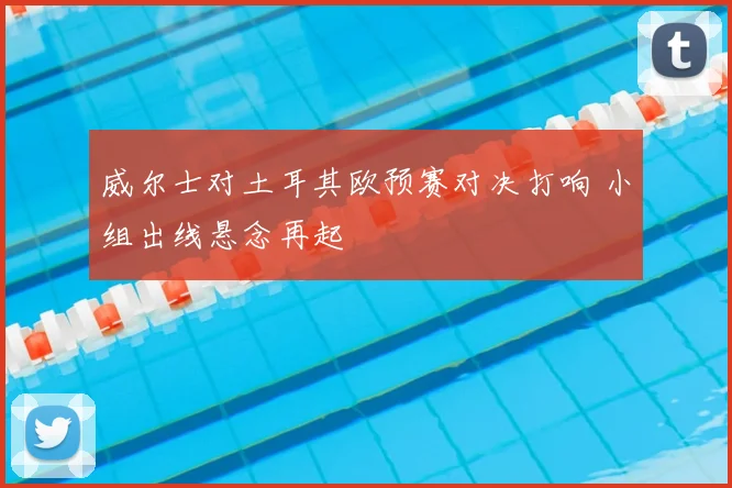 威尔士对土耳其欧预赛对决打响 小组出线悬念再起